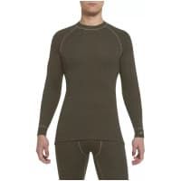 THERMOWAVE - MERINO XTREME / Mens Merino Wool Thermal Shirt / Forest Green