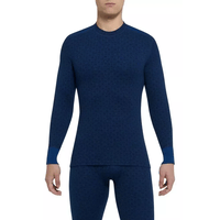 THERMOWAVE - MERINO XTREME / Mens Merino Wool Thermal Shirt / Blueprint / Storm