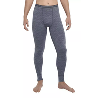 THERMOWAVE – MERINO XTREME / Mens Merino Wool Thermal Pants / Dark Grey Melange / Lava THERMOWAVE - MERINO XTREME / Mens Merino Wool Thermal Pants / Dark Grey Melange / Lava