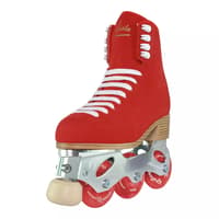 Jackson Vista PA500 women's inline figure skates in Red, left angle