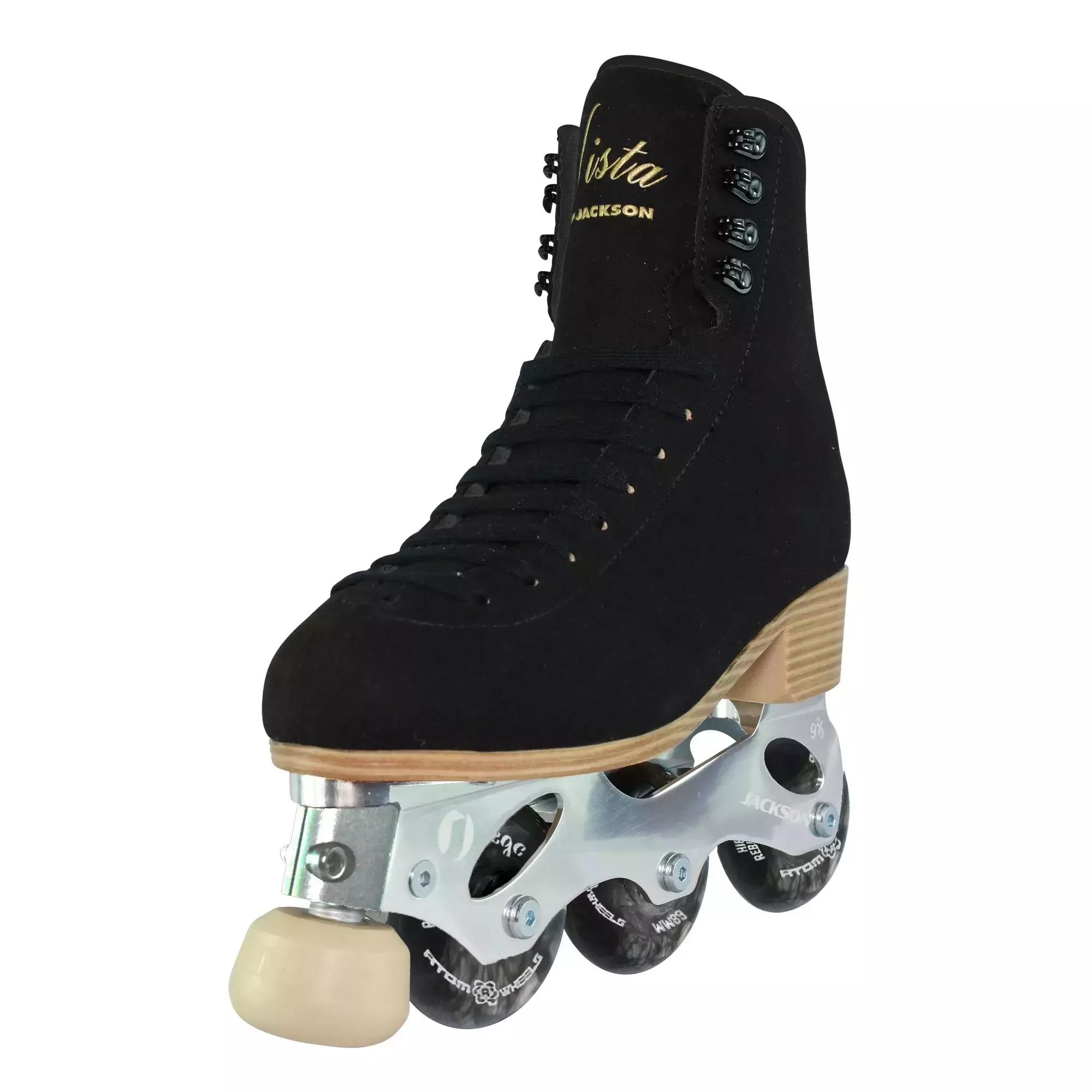 Jackson Vista PA500 women's inline figure skates in Black, left angle