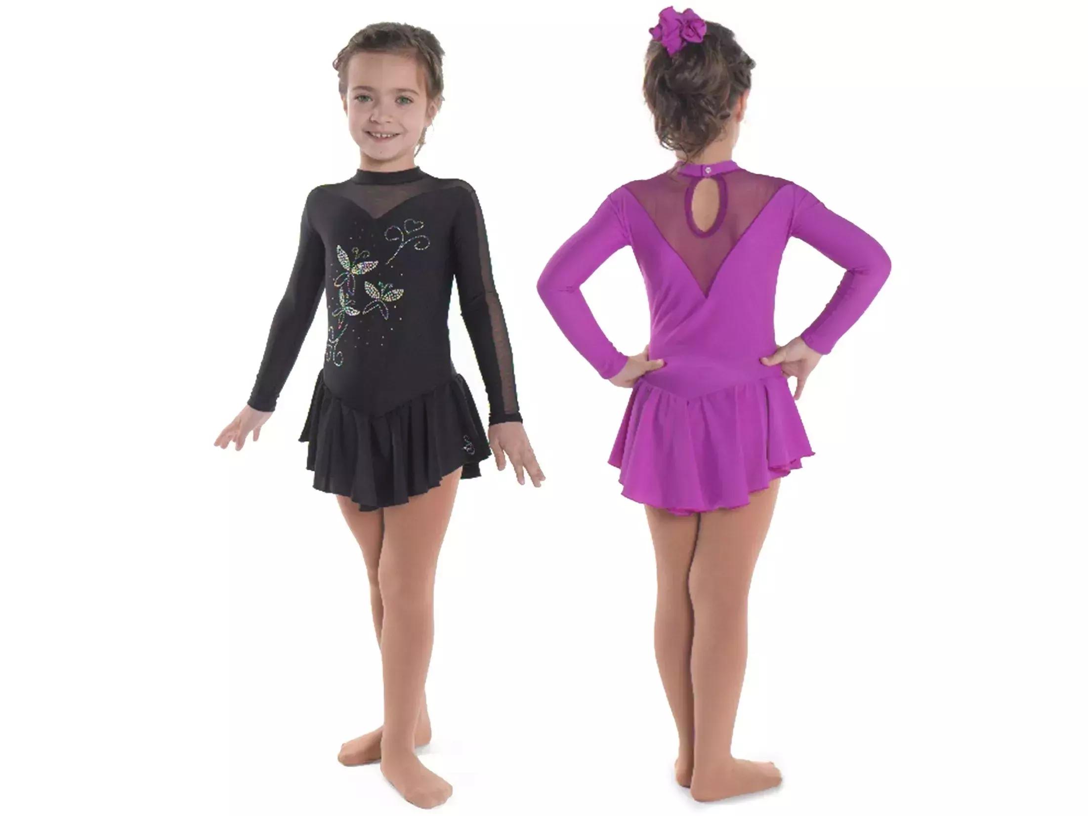 Sagester Figure Skating Dress Style: 187, Black 49