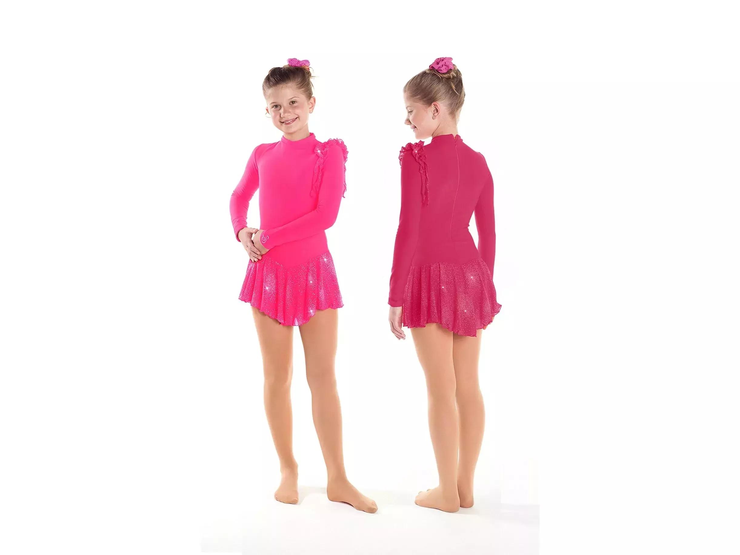 Sagester Figure Skating Dress Style: 163, Strawberry 41
