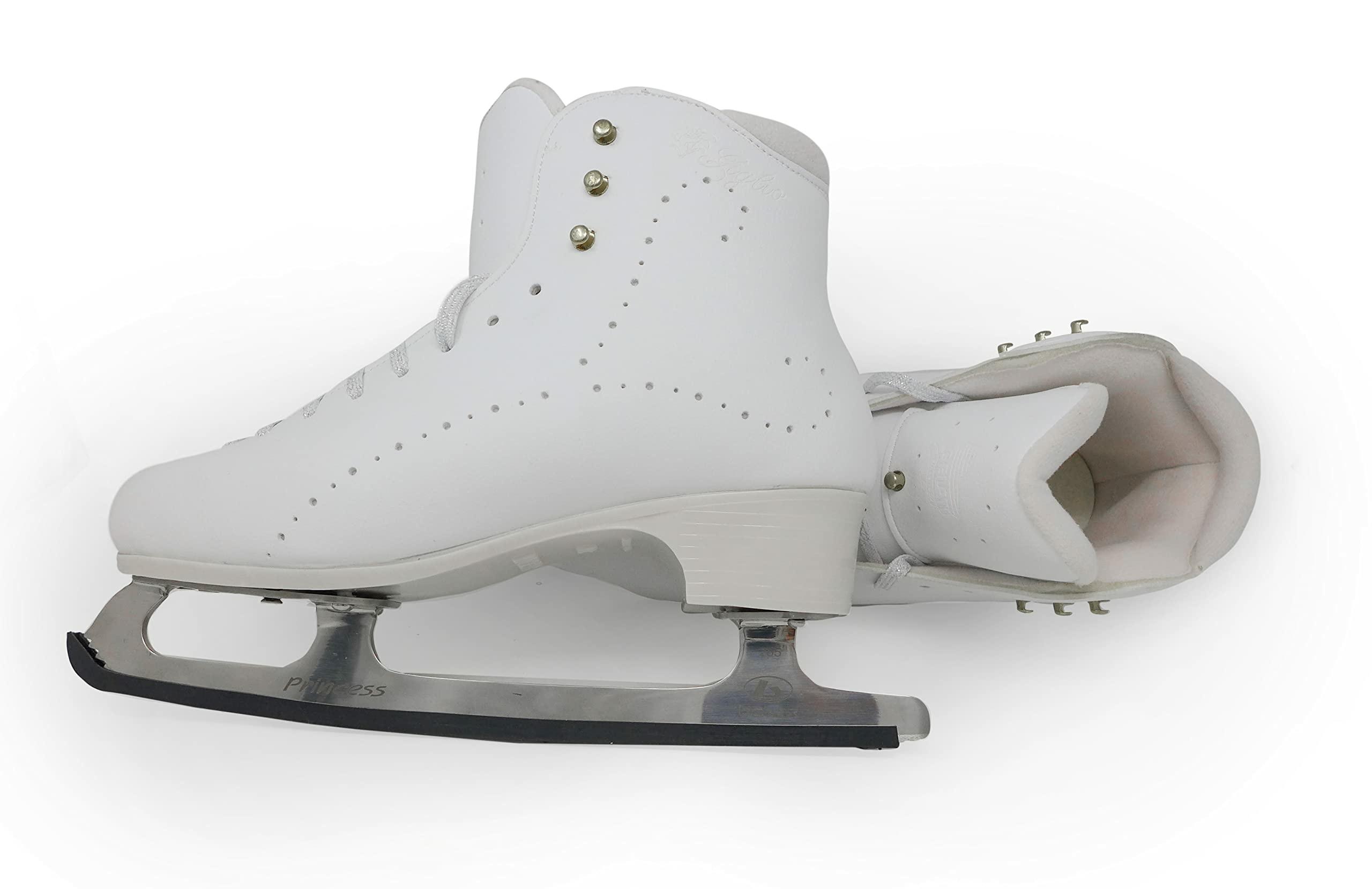 Belati Giglio Women’s Figure Ice Skates Made in Italy 329 Belati Giglio profile with padded tongue and soft cotton lining