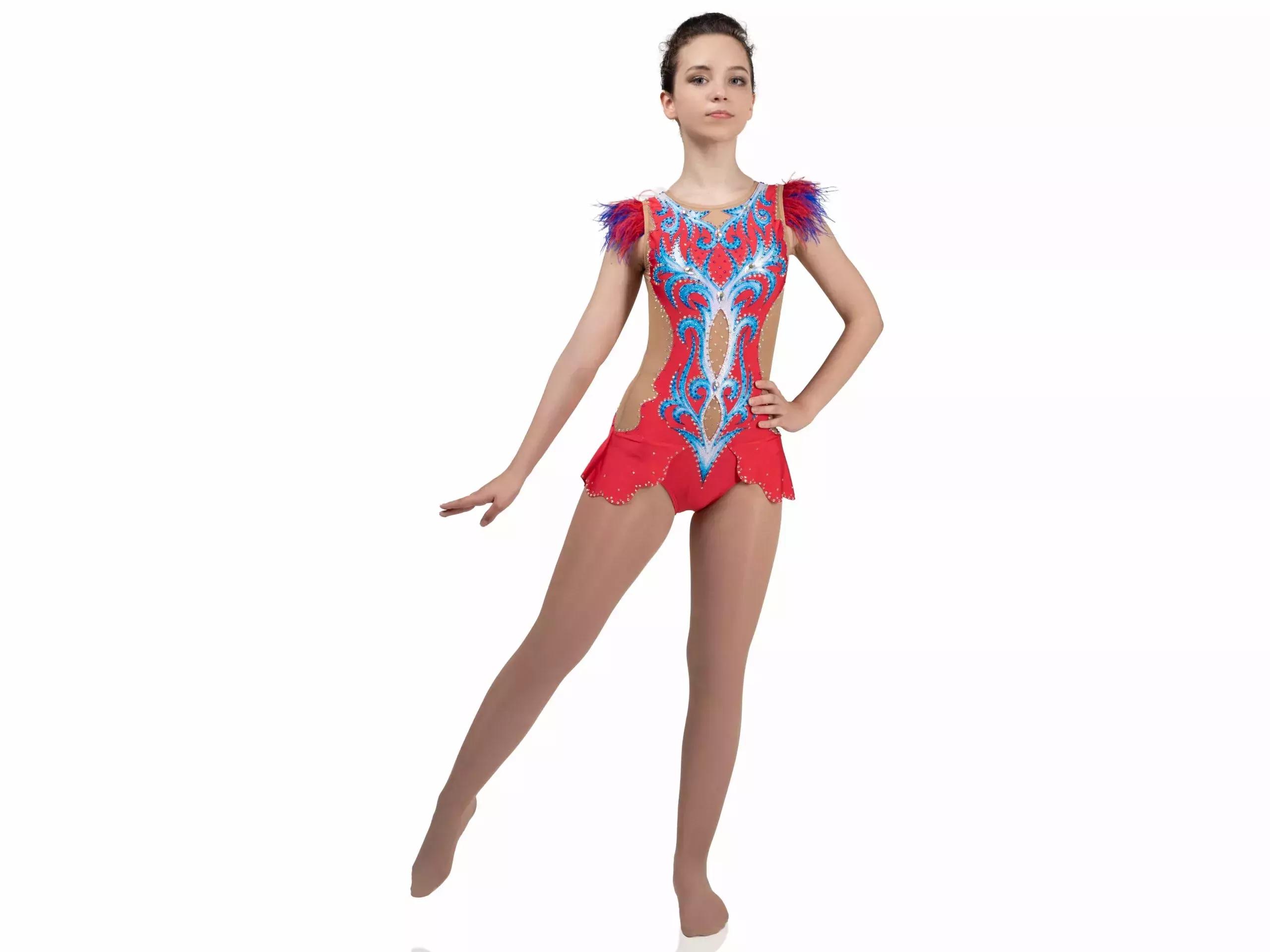 SGmoda B2 rhythmic gymnastics leotard in Red