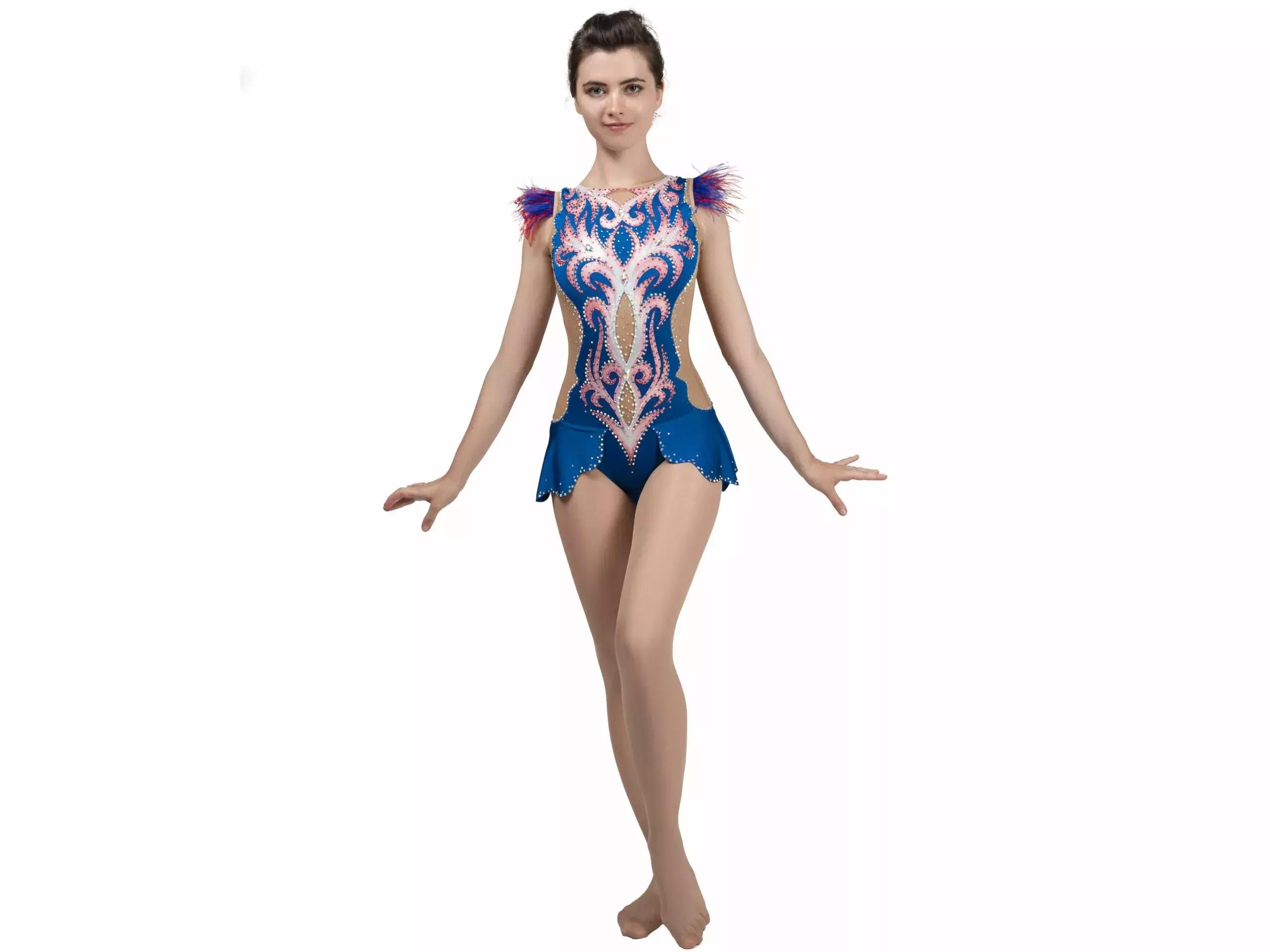 SGmoda B2 rhythmic gymnastics leotard in Blue