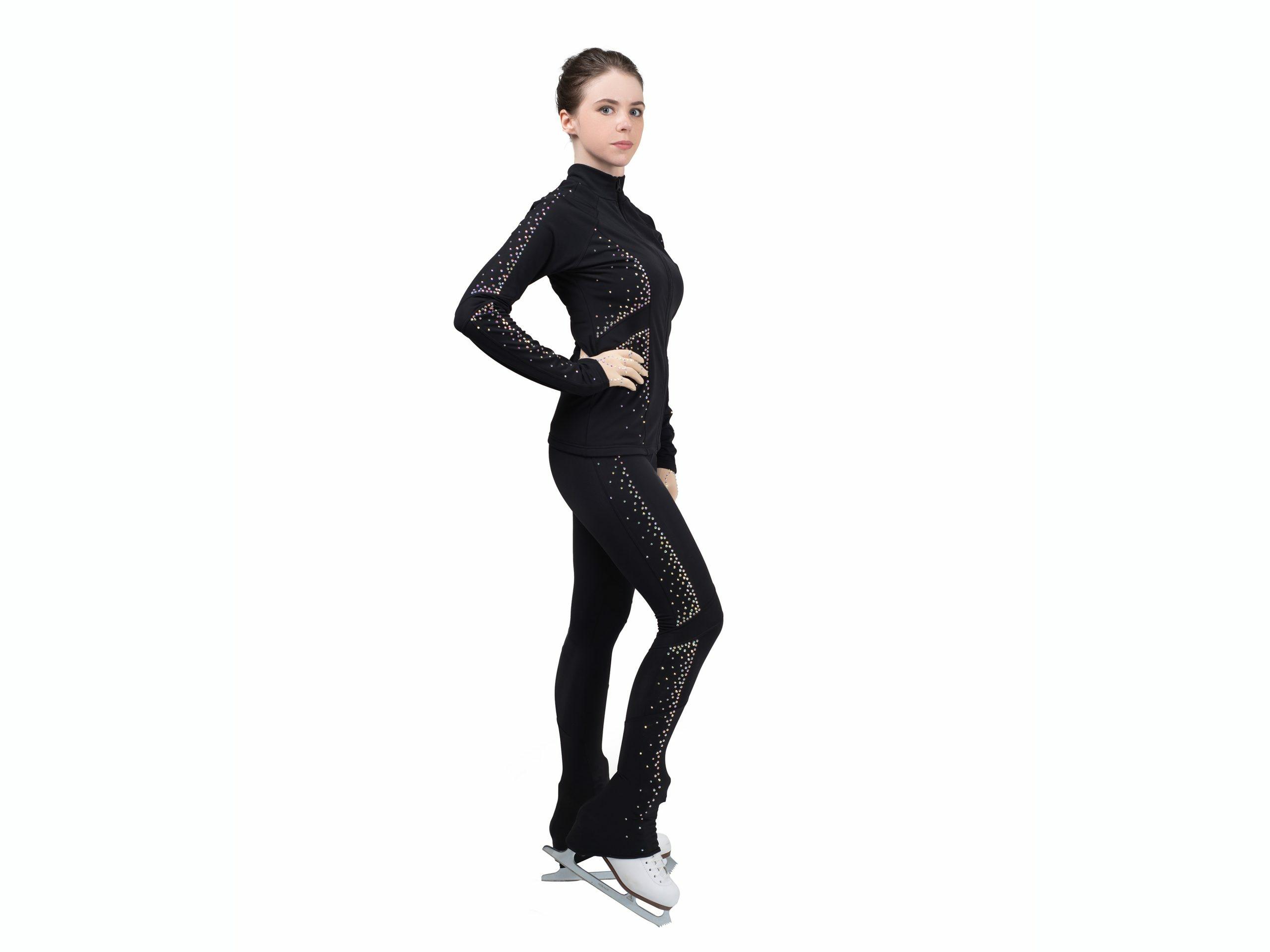 SG.moda P11J11 Black Figure Skating Outfit Jacket | Italian Fabric 193