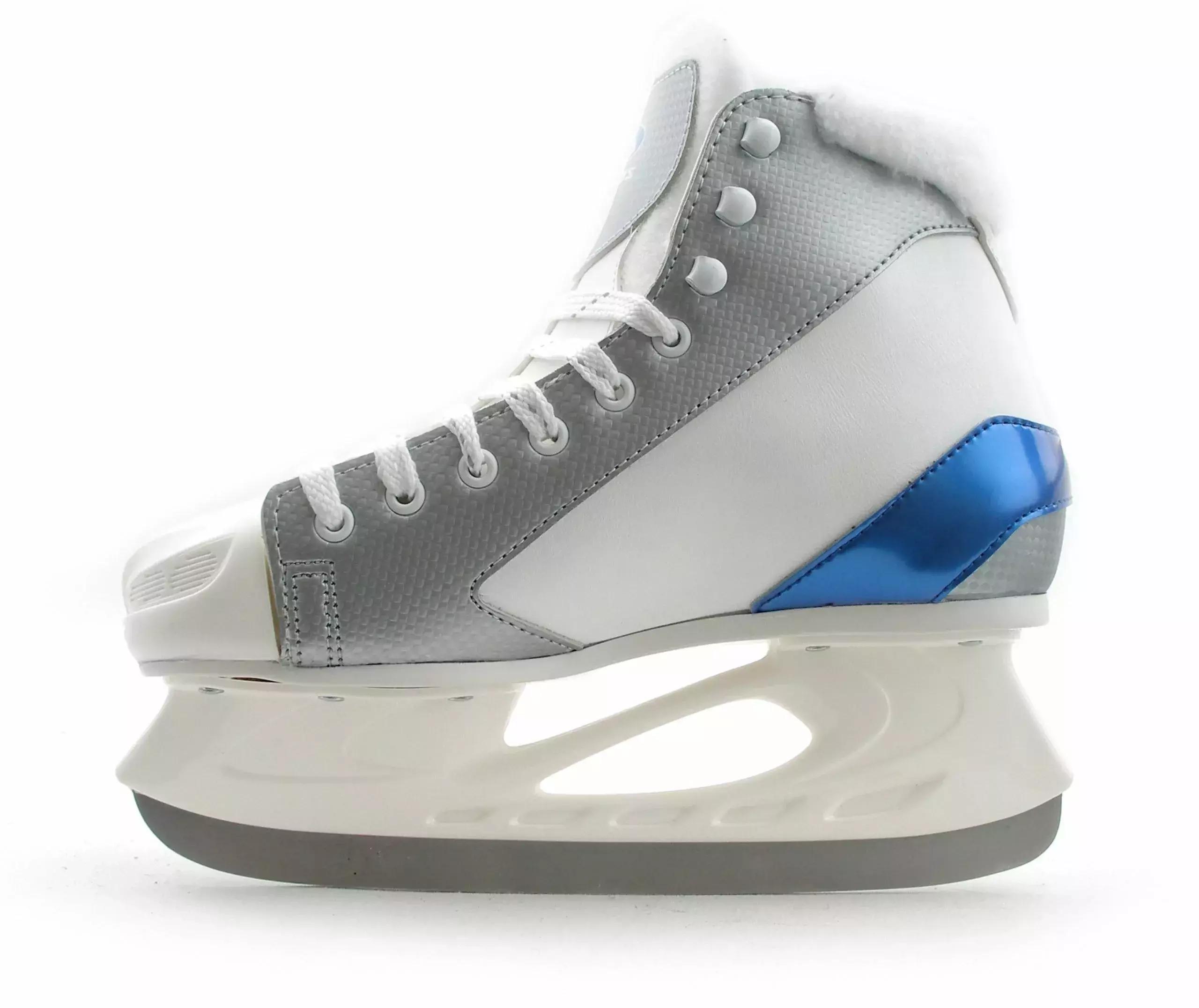 BOTAS Cristalo 171 Women’s and Girls’ Ice Skates with Hockey Blade – White/Blue | Made in Europe (Czech Republic) 5