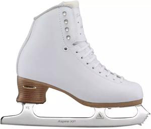 Jackson Elle vs. Jackson Freestyle Skates: A Comprehensive Comparison 10 Outside profile of the Jackson Freestyle FS2190 skate showing the Aspire XP blade etching and blade length mark