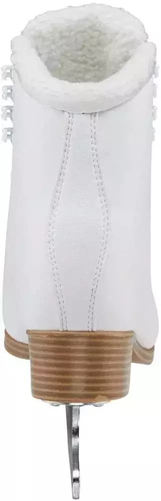 Rear view of the Jackson SoftSkate 380 showing the cream fleece collar, centre back seam and tan stacked heel