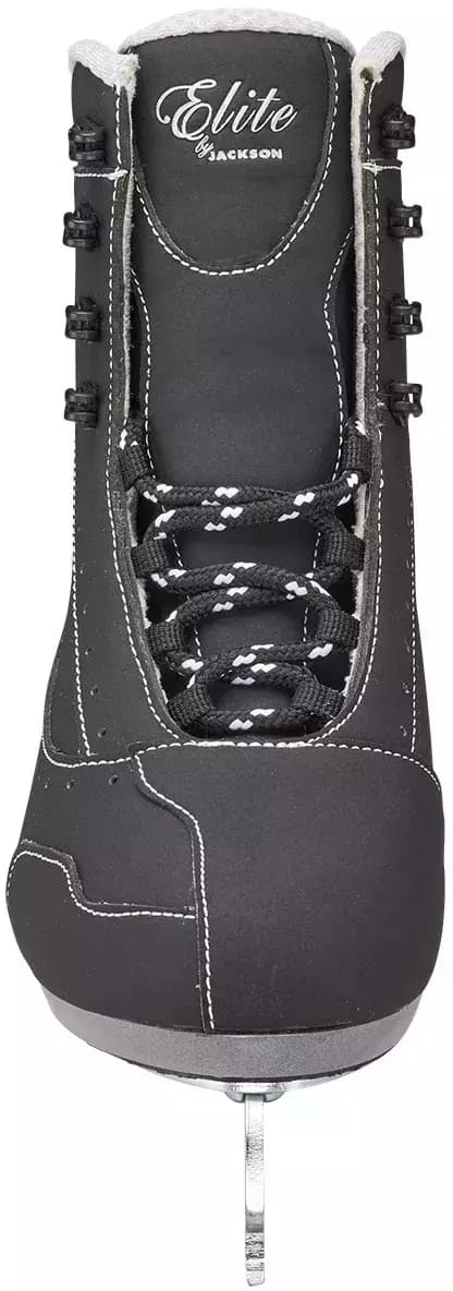 Front of the Softec Elite ST7200 with the Elite by Jackson tongue logo, speckled laces and the blade toe pick