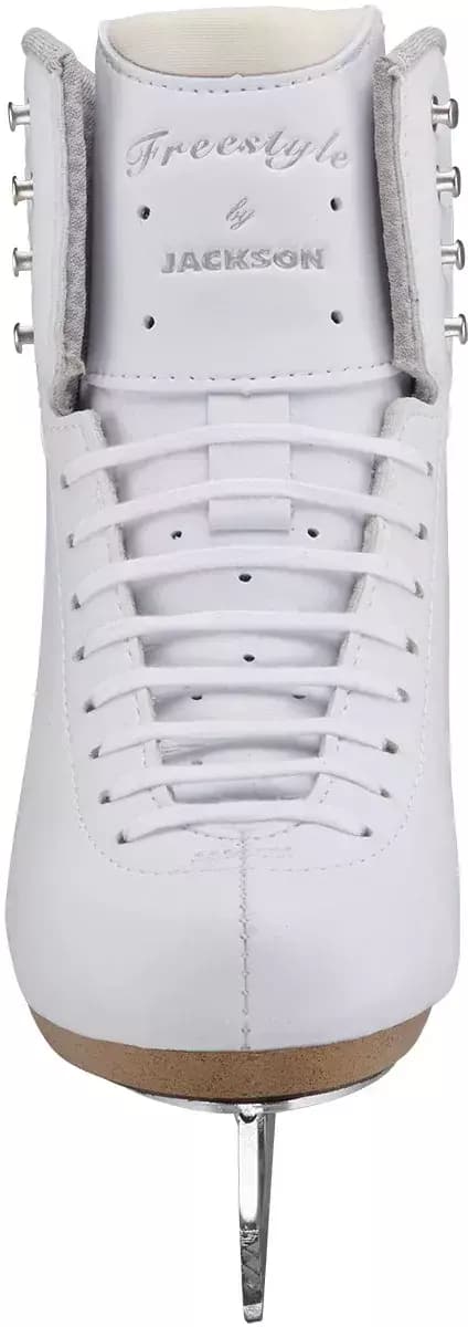 Front view of the Jackson Freestyle FS2190 boot above the cross-cut Aspire XP toe pick