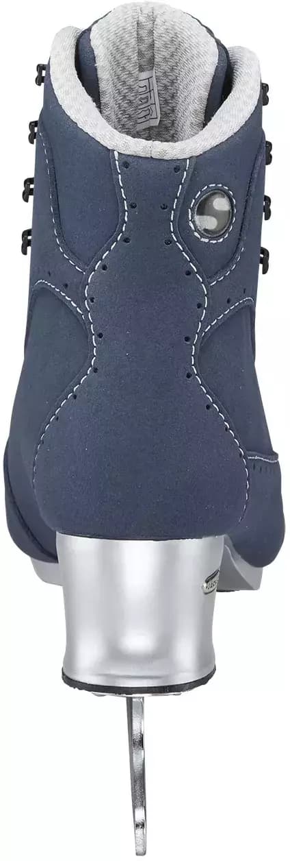 Jackson Ultima Softec Elite ST7200 Women’s Ice Skates / Navy 5 Navy Softec Elite ST7200 from behind, silver heel with the oval metal Jackson badge