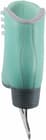 Mint Jackson SoftSkate 380 ice skate, rear view showing the light gray fleece roll collar and stacked-look heel