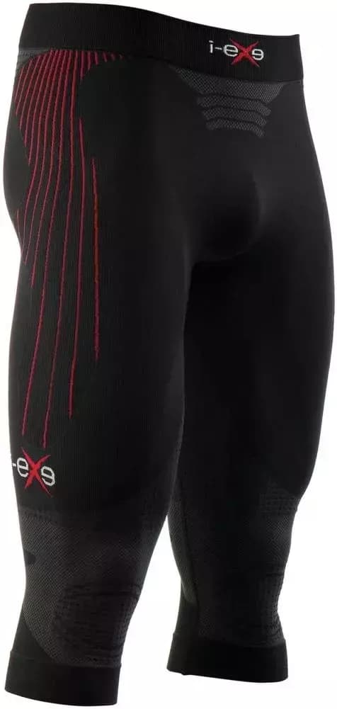 I-EXE Made in Italy – Multizone Compression Men’s Tights Capri Pants – Color: Black with Red I-EXE Made in Italy – Multizone Compression Men’s Tights Capri Pants – Color: Black with Red