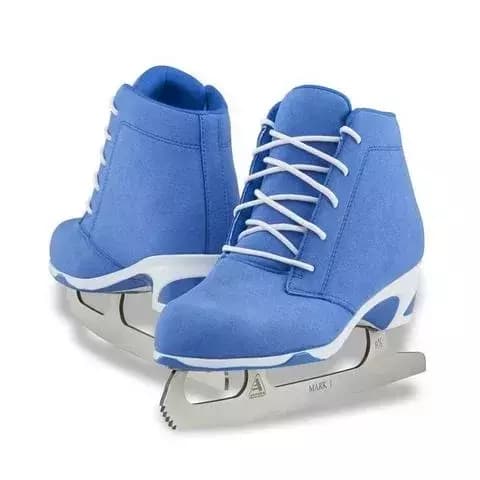 Jackson Softec DIVA DV3000 in blue, showing five pairs of eyelets with no hooks and a color-matched lining