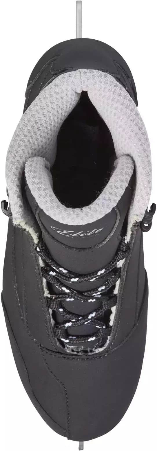 Jackson Ultima Softec Elite ST7202 Men’s Ice Skates 11 Top-down view of the Jackson Softec Elite ST7202 showing the lacing and light gray Thinsulate-lined collar