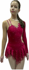Figure Skating Dress Style A23 Bordo Italian Fabric, Handmade 200 Figure Skating Dress Style A23 Bordo Italian Fabric, Handmade 200