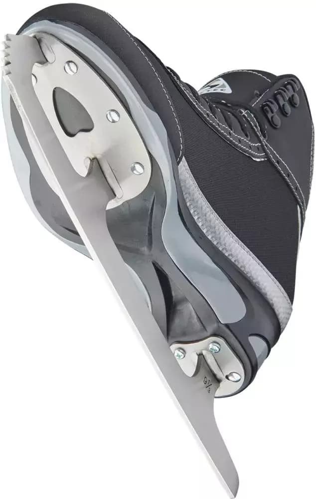 Underside of the Softec Vista ST3200 showing the PVC outsole and screw-mounted Mark I blade