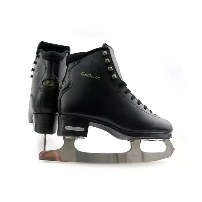 BOTAS Cezar Men’s and Boys’ Figure Skates 6 Pair of Botas Cezar black figure skates with polished steel blades