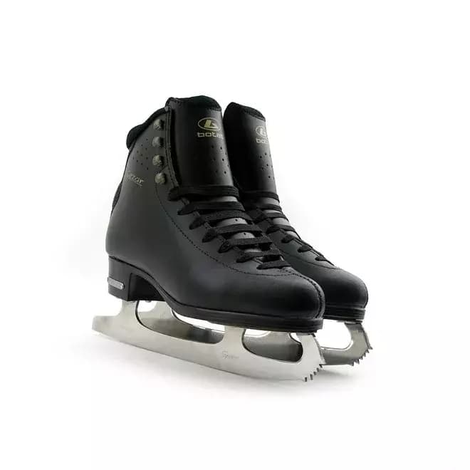 BOTAS Cezar Men’s and Boys’ Figure Skates 7 Botas Cezar black figure skates for men and boys, front pair view
