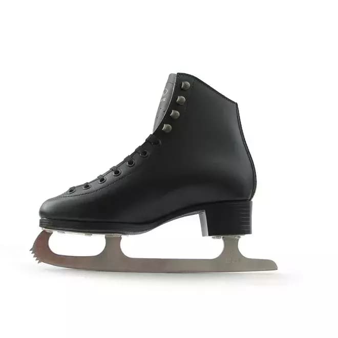 Botas Robin black figure skate, inside profile view