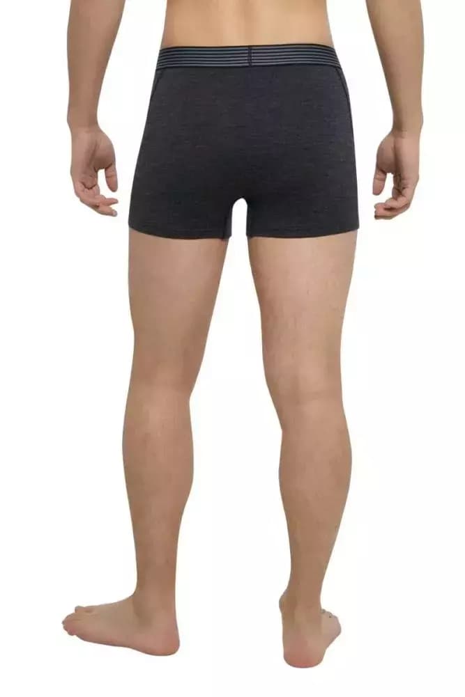 THERMOWAVE – MERINO LIFE / Mens Merino Wool Boxer Briefs / Dark Grey Melange 2