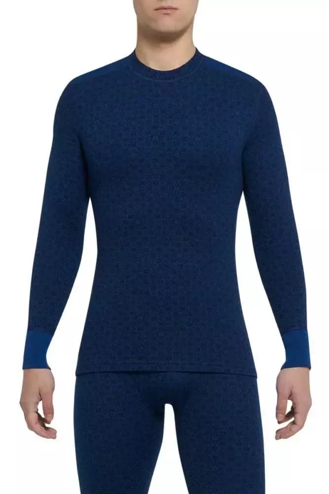 THERMOWAVE – MERINO XTREME / Mens Merino Wool Thermal Shirt / Blueprint / Storm