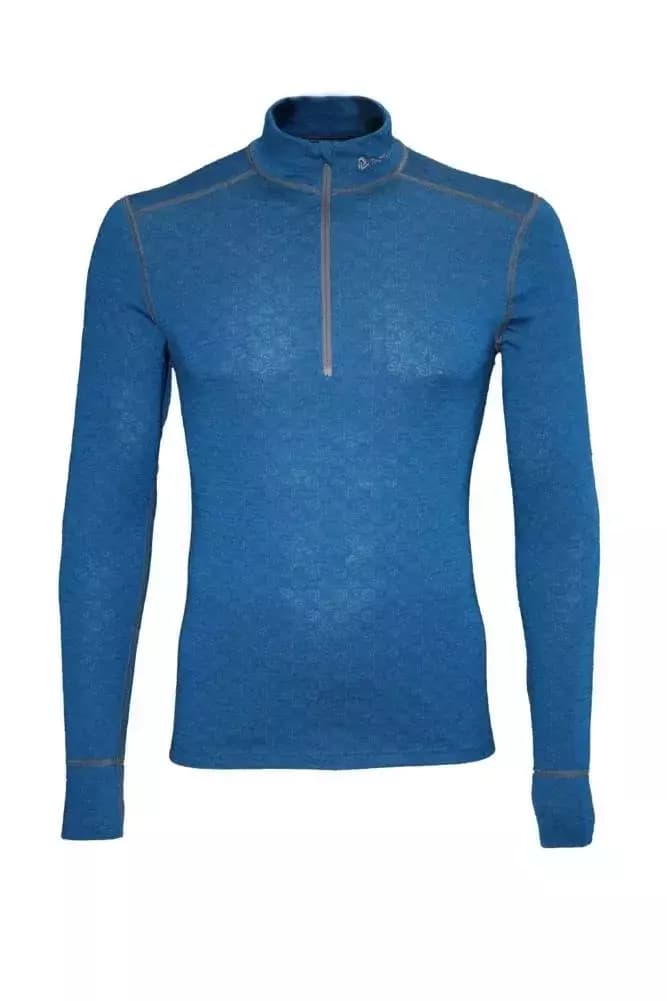 THERMOWAVE – MERINO XTREME / Mens Merino Wool Thermal Shirt / DARK SEA + ZIP 61 THERMOWAVE – MERINO XTREME / Mens Merino Wool Thermal Shirt / DARK SEA + ZIP 61