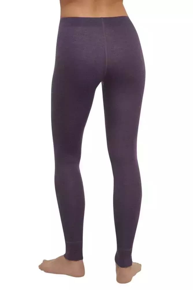 THERMOWAVE – MERINO WARM / Womens 100% Merino Wool 180 GSM Pants / Black Plum 2