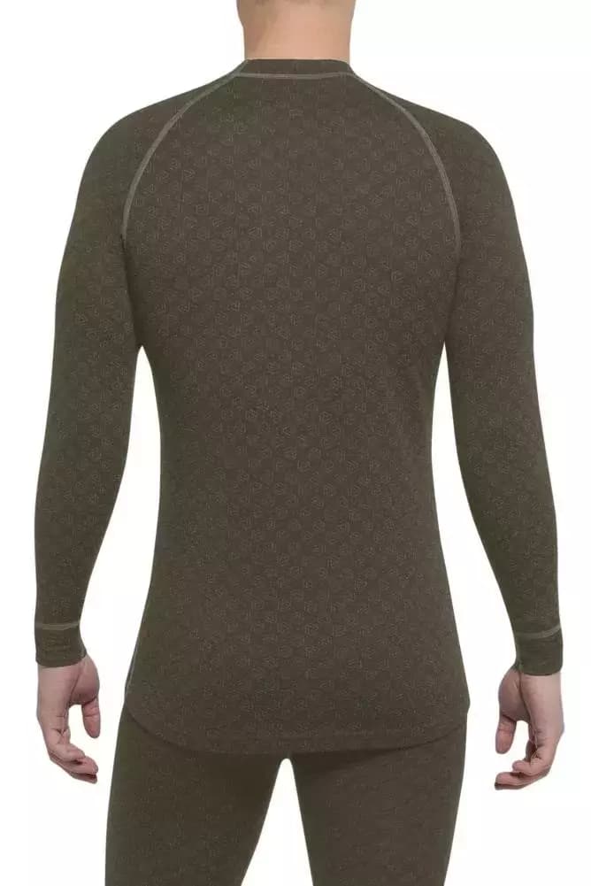 THERMOWAVE – MERINO XTREME / Mens Merino Wool Thermal Shirt / Forest Green 2