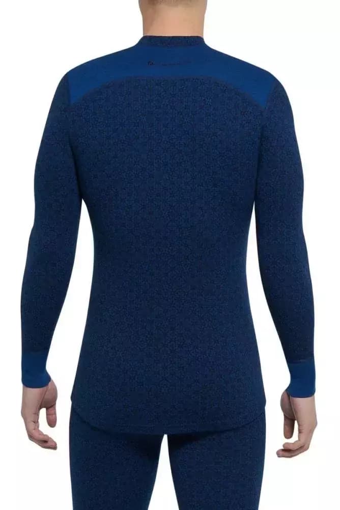 THERMOWAVE – MERINO XTREME / Mens Merino Wool Thermal Shirt / Blueprint / Storm 2