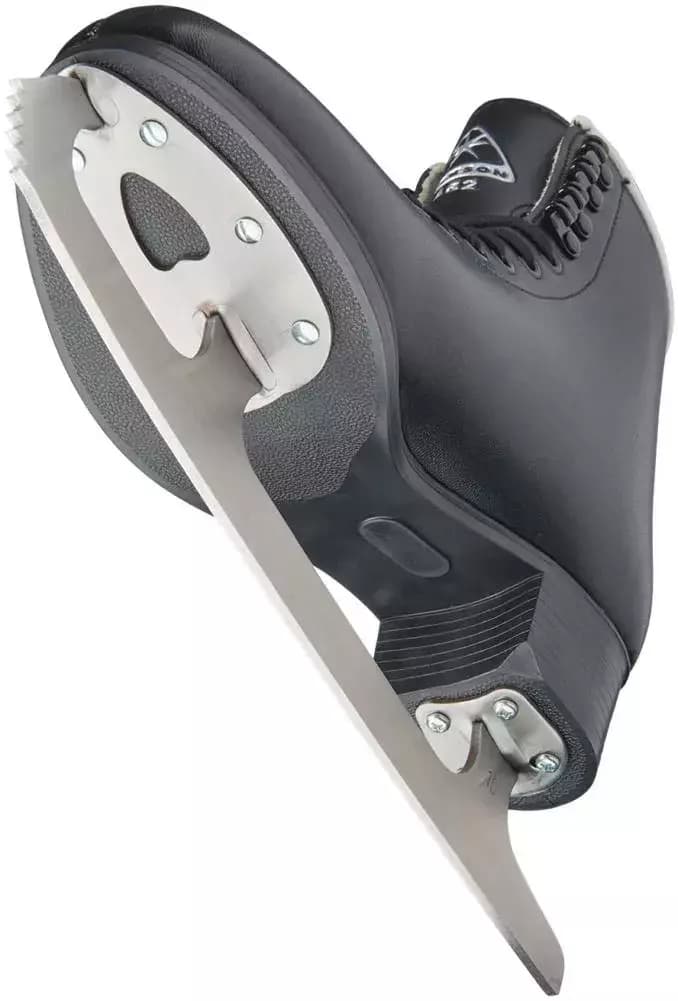 Underside of the Jackson Finesse JS452 showing the PVC outsole and screw-mounted Mark I blade