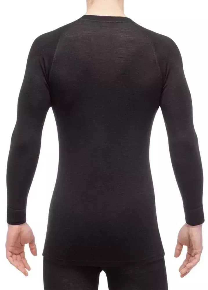 THERMOWAVE – MERINO WARM / Mens 100% Merino Wool Thermal Shirt / BLACK 62 THERMOWAVE – MERINO WARM / Mens 100% Merino Wool Thermal Shirt / BLACK 62