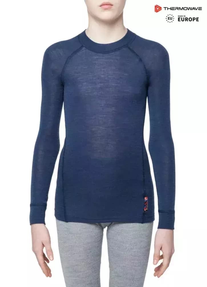 THERMOWAVE – MERINO WARM / Junior Merino Wool Shirt / SARGASSO SEA 41