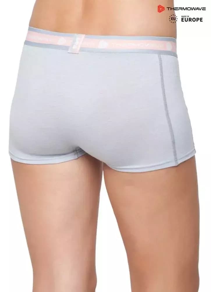 THERMOWAVE – MERINO LIFE / Womens Merino Wool Boxer Briefs / SILVERY 62