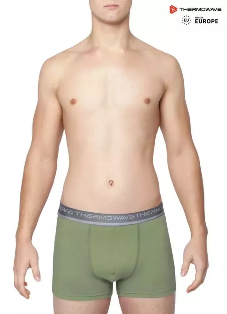 THERMOWAVE – MERINO LIFE / Mens Merino Wool Boxer Briefs / CAPULET OLIVE 41 THERMOWAVE – MERINO LIFE / Mens Merino Wool Boxer Briefs / CAPULET OLIVE 41