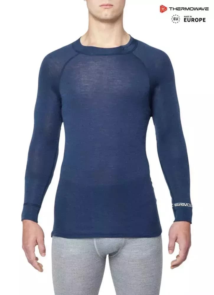 THERMOWAVE – MERINO WARM / Mens Merino Wool Thermal Shirt / SARGASSO SEA 61 THERMOWAVE – MERINO WARM / Mens Merino Wool Thermal Shirt / SARGASSO SEA 61