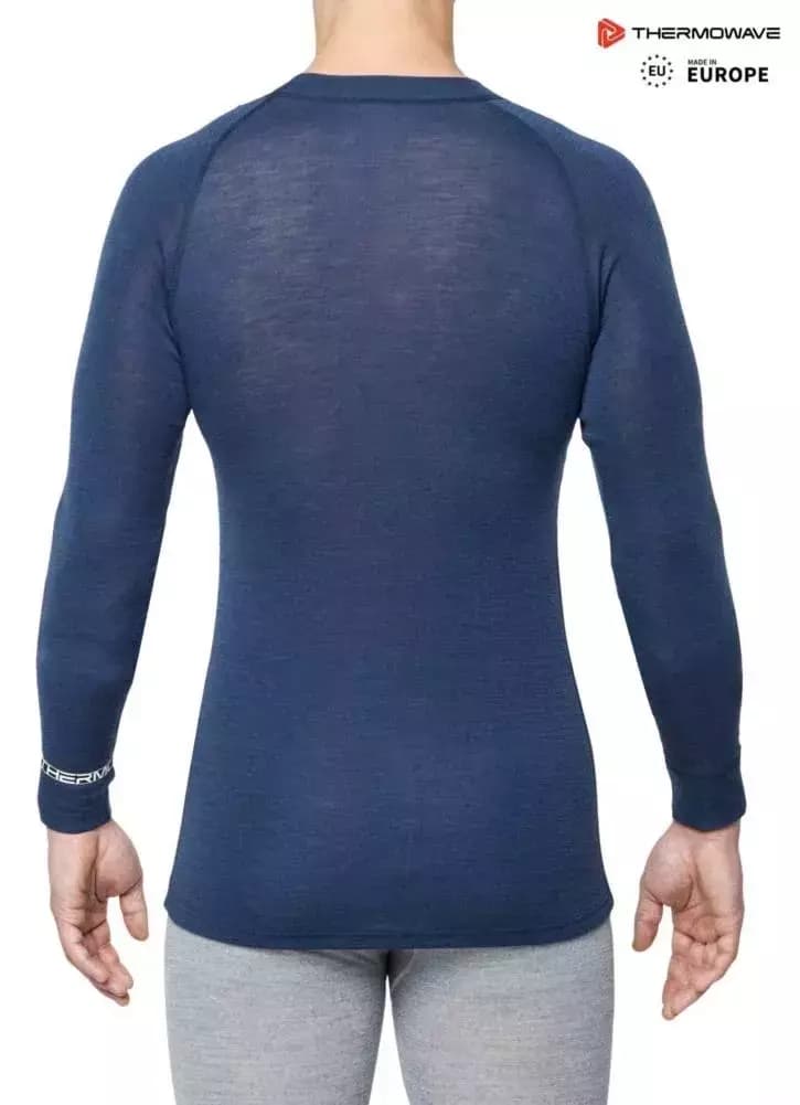 THERMOWAVE – MERINO WARM / Mens Merino Wool Thermal Shirt / SARGASSO SEA 62 THERMOWAVE – MERINO WARM / Mens Merino Wool Thermal Shirt / SARGASSO SEA 62