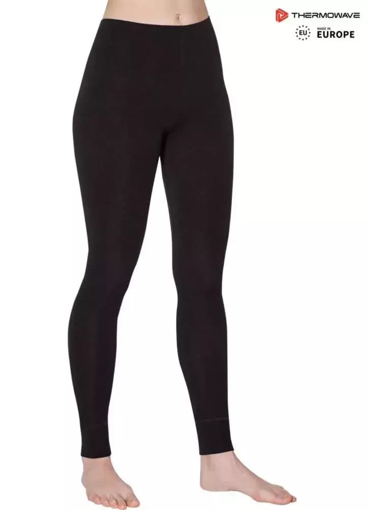 THERMOWAVE – MERINO WARM / Womens 100% Merino Wool 180 GSM Pants / BLACK 61 THERMOWAVE – MERINO WARM / Womens 100% Merino Wool 180 GSM Pants / BLACK 61