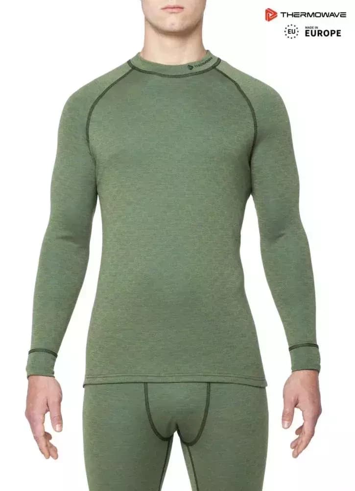 THERMOWAVE – MERINO XTREME / Mens Merino Wool Thermal Shirt / CAPULET OLIVE 61 THERMOWAVE – MERINO XTREME / Mens Merino Wool Thermal Shirt / CAPULET OLIVE 61