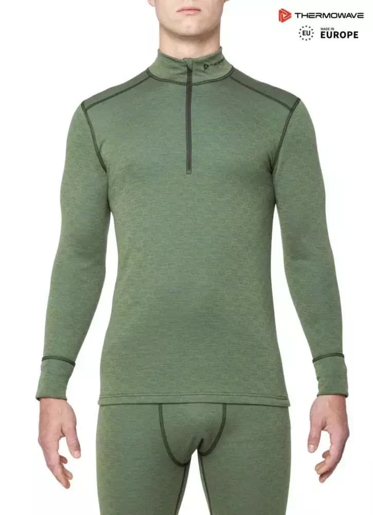 THERMOWAVE – MERINO XTREME / Mens Merino Wool Shirt / CAPULET OLIVE+ZIP 61 THERMOWAVE – MERINO XTREME / Mens Merino Wool Shirt / CAPULET OLIVE+ZIP 61