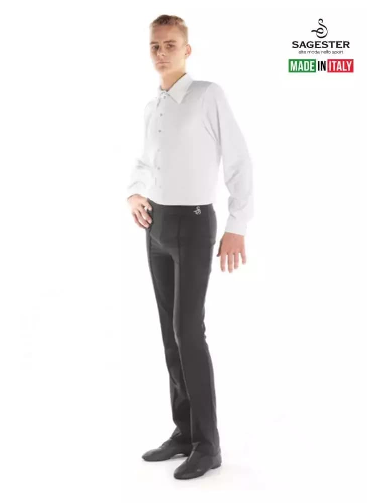 SAGESTER Men’s Ice Skating Pants, #430, Hand-made in Italy, Colors: Black, Blue (Pants only) SAGESTER Men’s Ice Skating Pants, #430, Hand-made in Italy, Colors: Black, Blue (Pants only)