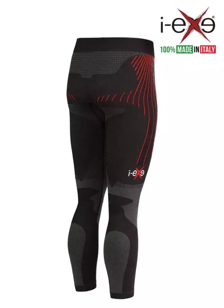 I-EXE Made in Italy – Multizone Compression Women’s Tigths Pants – Color: Black with Red 2 I-EXE Made in Italy – Multizone Compression Women’s Tigths Pants – Color: Black with Red 2