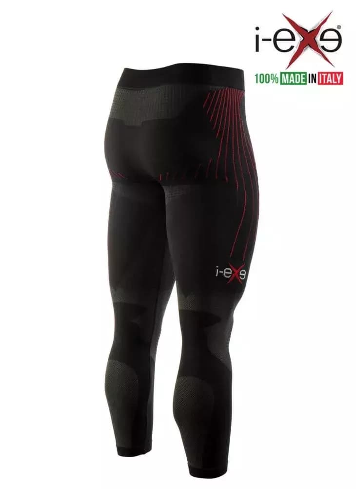 I-EXE Made in Italy – Multizone Compression Men’s Tigths Pants – Color: Black with Red 74 I-EXE Made in Italy – Multizone Compression Men’s Tigths Pants – Color: Black with Red 74