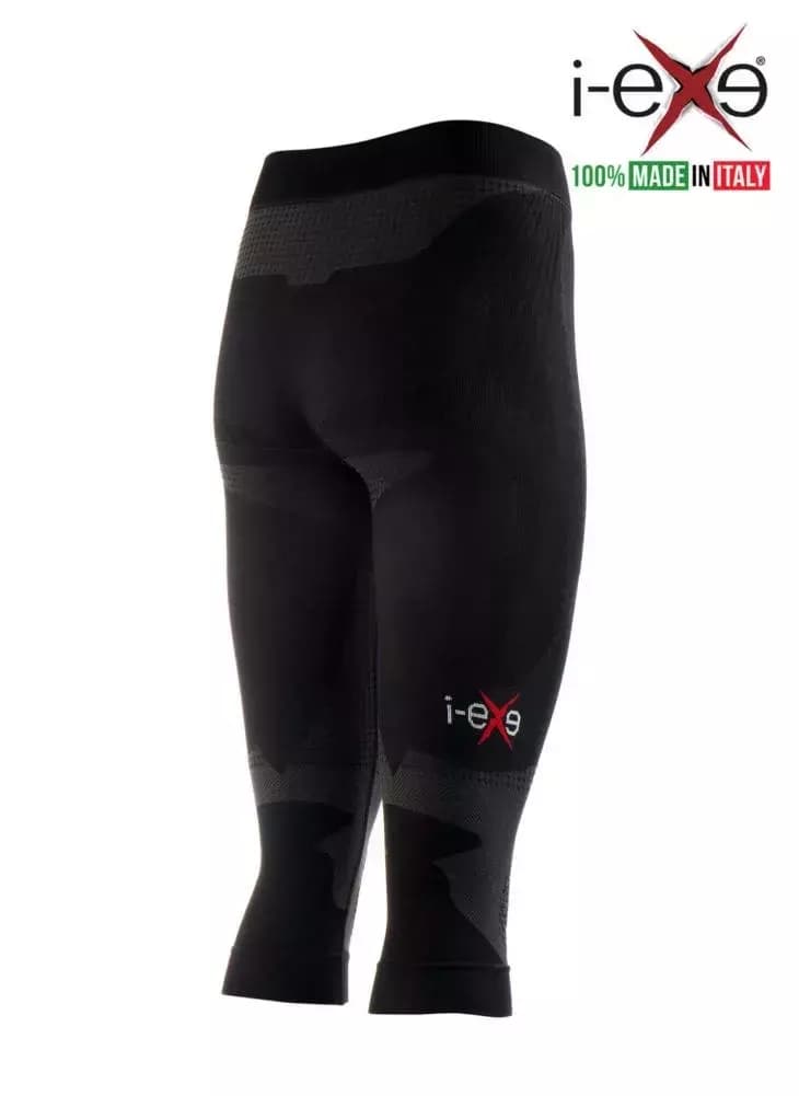 I-EXE Made in Italy – Multizone Compression Women’s Tights Capri Pants – Color: Black 2