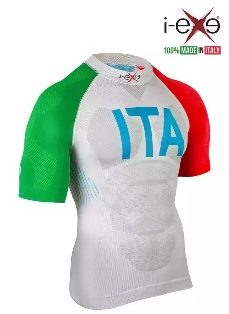 I-EXE Made in Italy – Multizone Short Sleeve Compression Shirt – Italia Limited Edition 41
