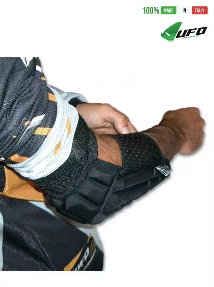 UFO PLAST Made in Italy – Ultralight Elbow Guards, Elbow Protection Pads, Black 18