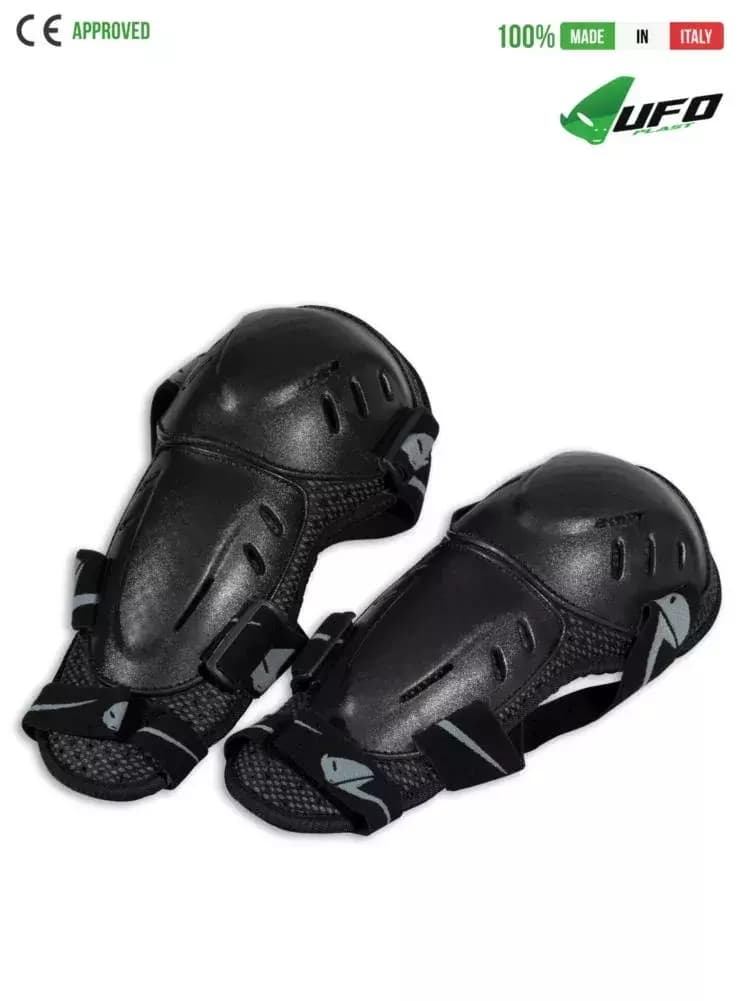 UFO PLAST Made in Italy – Elbow Guards, Elbow Protection Pads, One size fits all, Black
