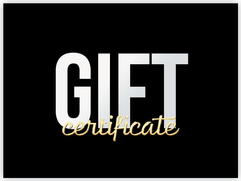 Gift Certificate Gift Certificate